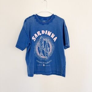 Cotton On Blue Sardinha Graphic Tee